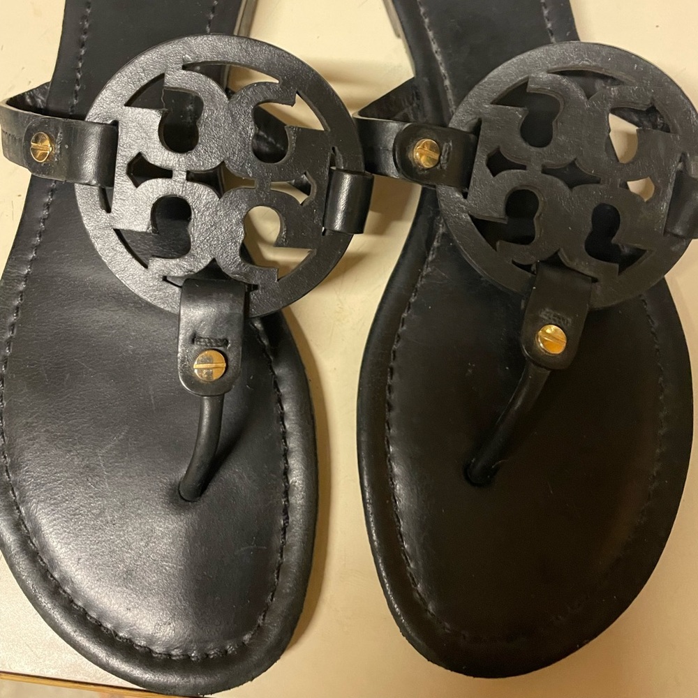 Tory burch Miller sandal size 9 black